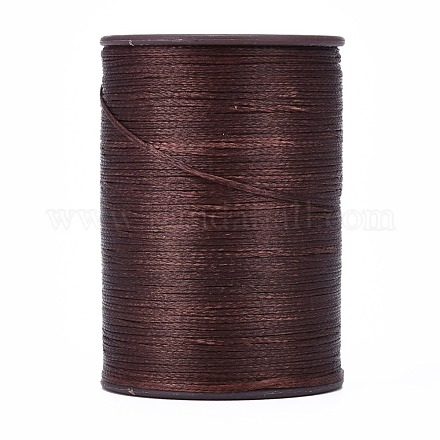 平らなワックス糸ストリング  マイクロマクラメコード  革縫い用  ココナッツブラウン  0.8mm  約109.36ヤード（100m）/ロール YC-P003-A06-1