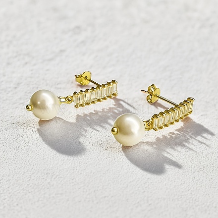 Элегантные круглые серьги-гвоздики из стерлингового серебра s925 RD5278-1