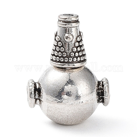 Alliage de style tibétain 3 trou perles gourou X-TIBEB-M030-06AS-1