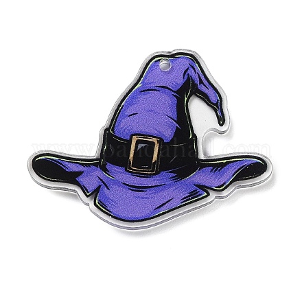 Большие акриловые подвески с двусторонним принтом на тему Хэллоуина OACR-Z023-02I-1