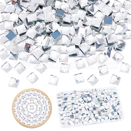 Azulejos de mosaico de vidrio cuadrado pandahall elite PORC-PH0001-33-1