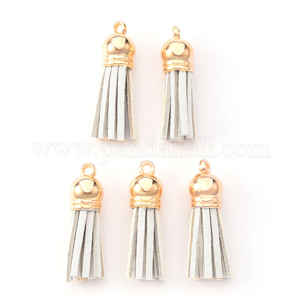 Décorations de pendentif pompon en daim X-FIND-R095-005LG-1