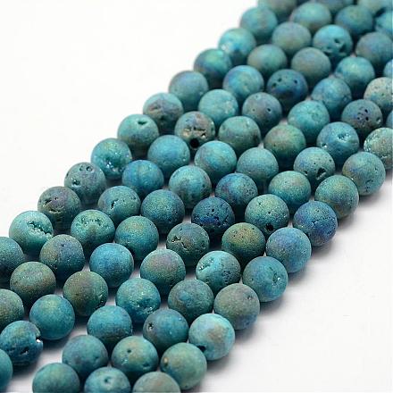 Electroplated Natural Quartz Crystal Beads Strands G-K174-01B-1
