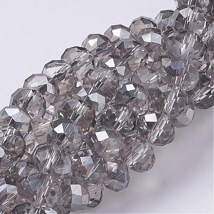 Chapelets de perles en verre électroplaqué X-GR8MMY-01S-1