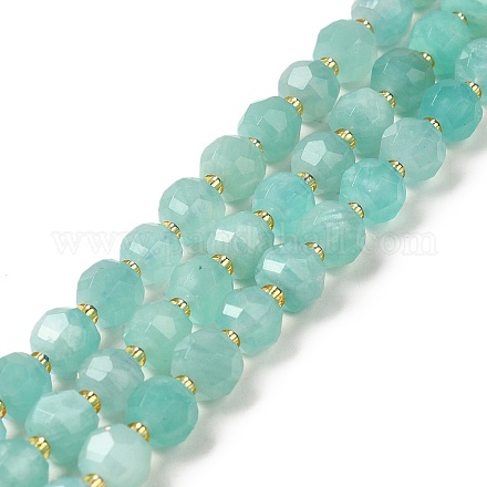 Chapelets de perles en amazonite naturelle G-P508-A08-01-1