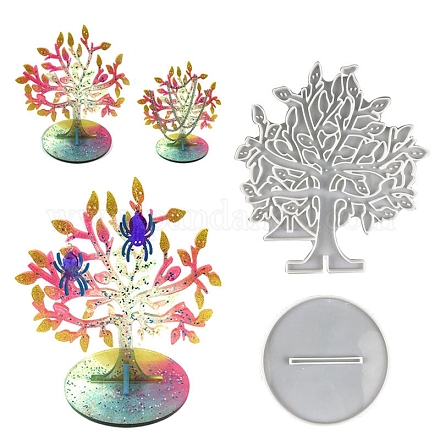 DIY Silicone Tree of Life Earring Display Molds TREE-PW0001-45-1