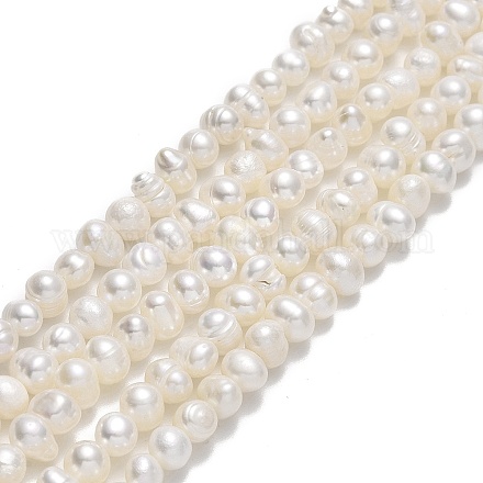 Brins de perles de culture d'eau douce naturelles PEAR-F018-13B-1