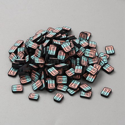 Кабошоны из полимерной глины школьной тематики ручной работы CLAY-WH20002-02A-1