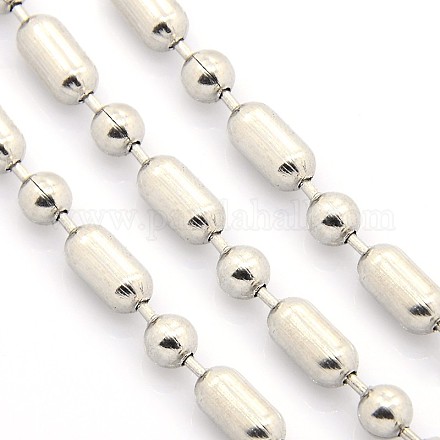 Electroplate Stainless Steel Ball Chains CHS-L003-5mm-P-1