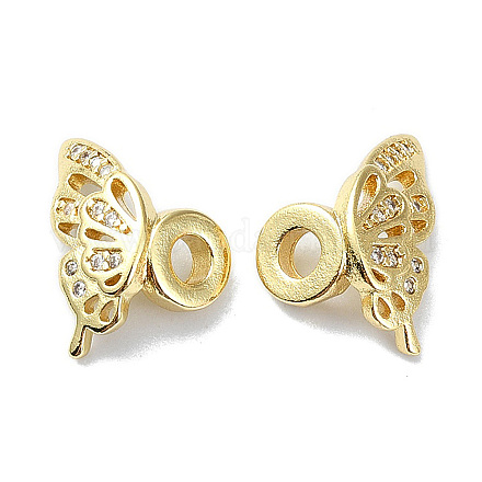 Покрытие стойки латунь микропаве прозрачные кубические циркониевые бусины KK-U014-13G-1