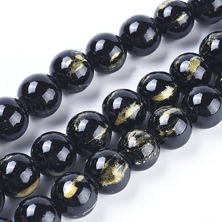Chapelets de perles de jade naturel X-G-F670-A12-10mm-1