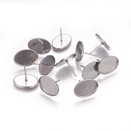 Accessoires de puces d'oreilles en 304 acier inoxydable STAS-P227-41P-1