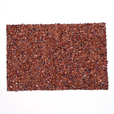 Синтетические самоклеющиеся пластыри из золотистого камня и бисера DIY-WH0188-10B-1