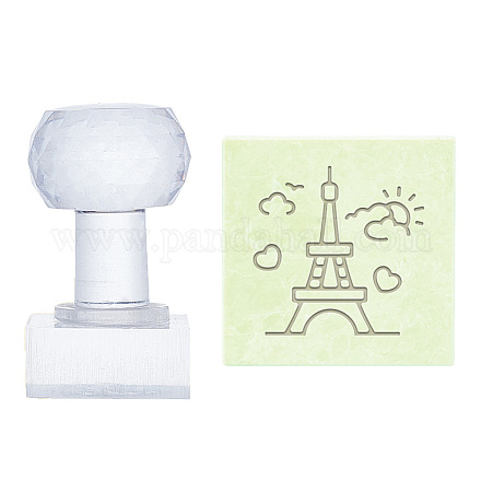 Klare Seifenstempel aus Acryl DIY-WH0438-014-1