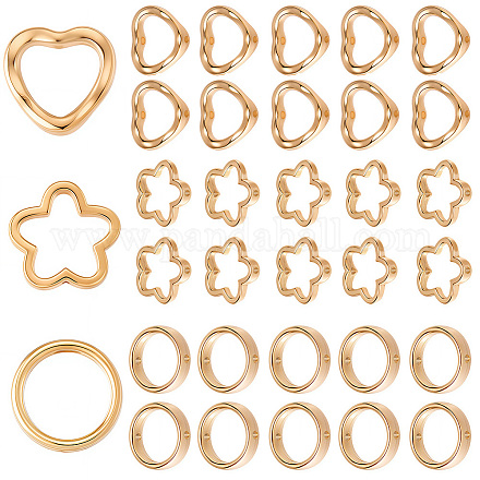 180шт 3 стиля ccb пластиковая рамка для бусин CCB-SP0001-08G-1