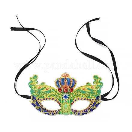 DIY 5D Diamond Painting Masquerade Mask Kits DIAM-PW0003-005B-01-1