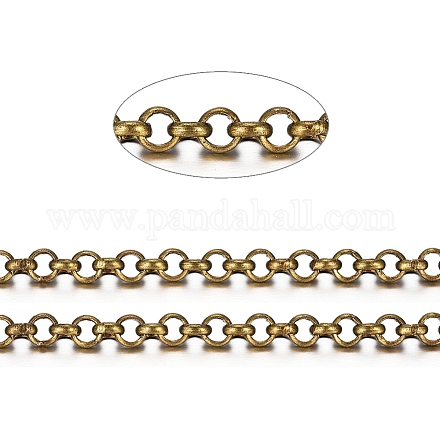 Brass Rolo Chains X-CHC-S008-002D-AB-1