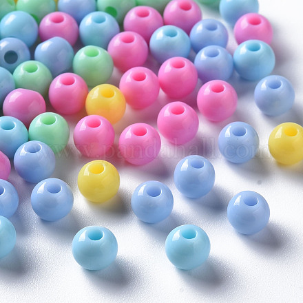 Perles acryliques opaques MACR-S370-C6mm-M1-1