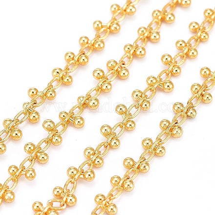 Chaînes de perles en laiton manuels CHC-I006-02G-1