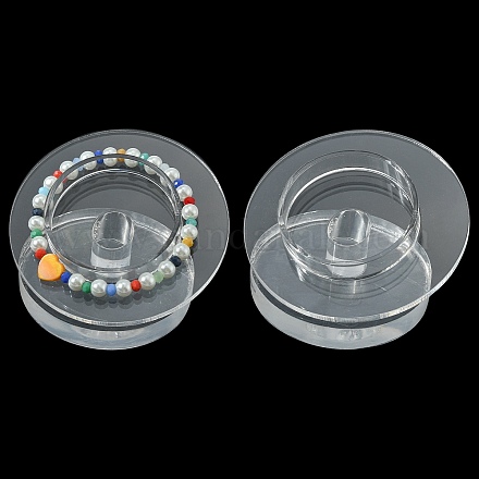 Органические стеклянных браслетов / браслеты стеллажи X-BDIS-N001-02-1