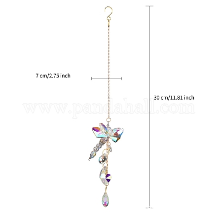 Стеклянные подвесные украшения PW-WG61288-02-1