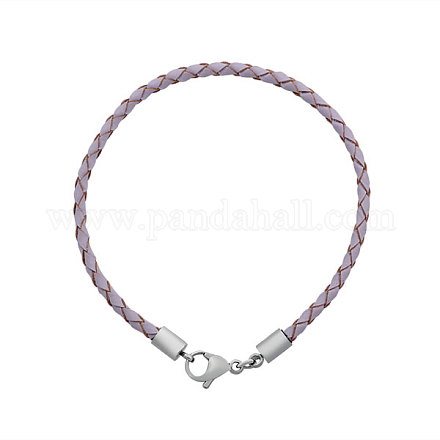 Braided Leather Cord Bracelet Makings MAK-M020-07-D-1