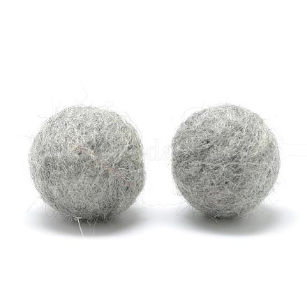 Artesanía de muñecas de diy-bolas de fieltro de lana AJEW-R069-30mm-03-1