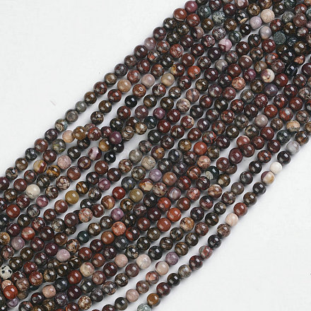 Chapelets de perles en pierre gemme naturelle X-G-F591-03-8mm-A-1