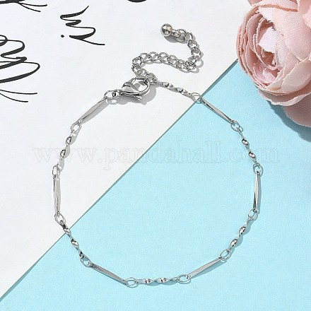 Браслеты из витой цепочки из нержавеющей стали 304 для женщин BJEW-JB11838-1