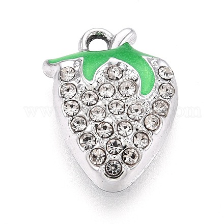 Rhinestone сплава и эмали подвески PALLOY-T092-42P-01-1