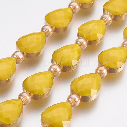 Opaque Glass Beads Strands EGLA-I008-08G-1