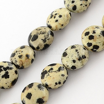 Dalmatien naturel brins de perles de jaspe G-R189-14-1