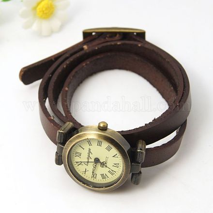 Fashion Triple Wrap Leather Watch Bracelets X-WACH-G009-06-1