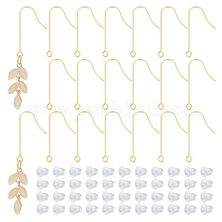 Wholesale UNICRAFTALE 80Pcs Earring Hooks 316 Stainless Steel Fish