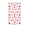 Valentine's Day 5D Love Nail Art Sticker Decals, Self Adhesive Heart Pattern Carving Design Nail Applique Decoration for Women Girls, Heart Pattern, 105x60mm