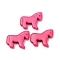 Synthetic Turquoise Dyed Horse Beads, Hot Pink, 18x21.5x5mm, Hole: 1.2mm