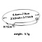 Non-Tarnish Adjustable Expandable 304 Stainless Steel Bangles for Women