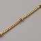 Brass Satellite Chains, Soldered, Real 14K Gold Plated, 2x1.5x1mm, 2mm
