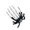 Halloween Skeleton Hands Plastic Alligator Hair Clips, for Bar Masquerade Decoration, Spider, 150x100mm