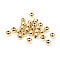 Brass Solid Beads, Long-Lasting Plated, Rondelle, Golden, 6x5.5mm, Hole: 1.6mm
