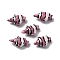 Handmade Porcelain Beads, Fish, Flamingo, 21~21.5x12.5~13x7.5~8mm, Hole: 1.8mm