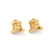 Brass Beads, Knot, Long-Lasting Plated, Lead Free & Cadmium Free, Rack Plating, Real 24K Gold Plated, 8.5x8mm, Hole: 2mm