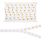 5 Yards 201 Stainless Steel Snap Button Tape, Herringbone Cotton Fasteners Trim Ribbon for DIY Sewing Crafts, White, 3/4 inch(20mm), gap: 18mm