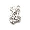 Anti-Tarnish 304 Stainless Steel Pendants, Eagle Charm, Stainless Steel Color, 21.5x16.5x4mm, Hole: 2mm