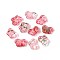 Spray Painted Transparent Acrylic Beads, Butterfly, Light Coral, 7x10x3mm, Hole: 1.5mm, about 3570pcs/500g