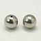 Tarnish Resistant 304 Stainless Steel Beads, Round, Stainless Steel Color, 8mm, Hole: 1mm