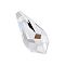 Preciosa® Crystal Pendants, Czech Crystal, 451 51 984 Drop, 00030 Crystal, 13x6.5mm, Hole: 1mm