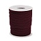 Nylon Threads, Milan Cords/Twisted Cords, Dark Red, 3mm, about 21.87 yards(20m)/roll