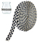 Glass Hotfix Rhinestone (Hot Melt Adhesive On The Back), Rhinestone Trimming, Costume Accessories, Jet, 12x2mm