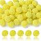 Imitation Pearl Acrylic Beads, Berry Beads, Combined Beads, Round, Yellow, 12mm, Hole: 1.5mm